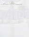Белый комбинезон с рюшами Miss Blumarine | Фото 3