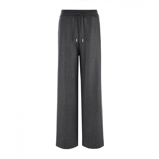 Темно-серые брюки с люрексом Panicale | Фото 1