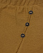 Хлопковые брюки горчичного цвета Sanetta Pure | Фото 3