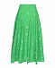 Зеленая юбка с перфорацией MSGM | Фото 4