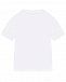 Белая футболка с лого в розовом прямоугольнике MSGM | Фото 2