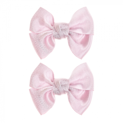Зажим для волос Blazing Bow, 2 шт, розовый Junefee | Фото 1