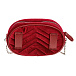 Красная сумка из велюра 19х11.5х6 см Monnalisa | Фото 3