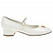Туфли c золотым логотипом, белые Dolce&Gabbana | Фото 2