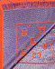 Оранжевый платок с паттерном в виде логотипа бренда GUCCI | Фото 3