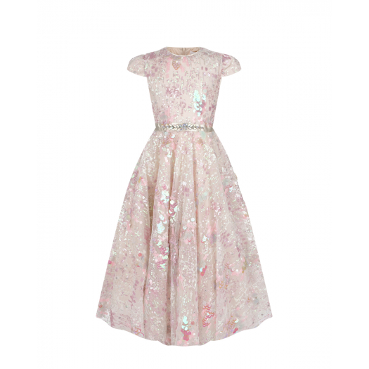 Светло-розовое платье с пайетками Eirene | Фото 1