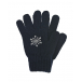 Темно-синие перчатки со снежинкой из страз Catya | Фото 1