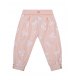 Розовые спортивные брюки с принтом &quot;ромашки&quot; Sanetta fiftyseven | Фото 1