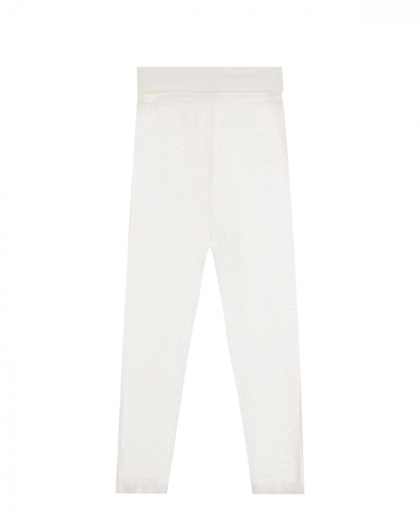 Белые трикотажные брюки Sanetta fiftyseven | Фото 1