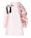 Розовое платье с объемными аппликациями  | Фото 1
