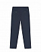 Классические трикотажные брюки синего цвета Emporio Armani | Фото 2