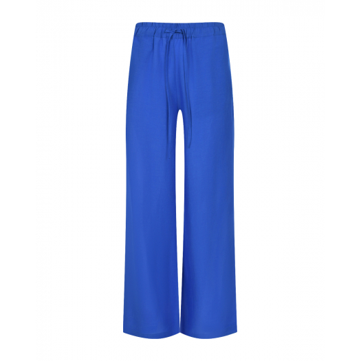 Синие брюки с поясом на кулиске SHADE | Фото 1