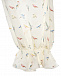 Белая пижама с принтом &quot;птицы&quot; AMIKI | Фото 6