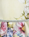 Золотистое платье с цветочным принтом Monnalisa | Фото 3