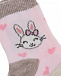 Розовые носки с принтом &quot;Зайчик&quot; Story Loris | Фото 2