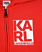 Красная спортивная куртка с логотипом Karl Lagerfeld kids | Фото 3