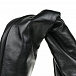 Черная сумка из кожи с широким ремнем на плечо, 23х27х7 см REE Projects | Фото 6