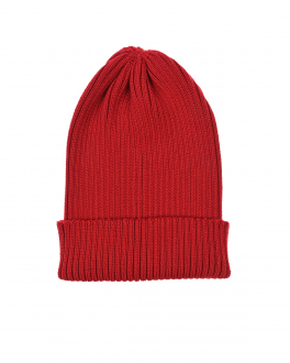 Красная шапка с отворотом Jan&Sofie Красный, арт. YU_001 042 | Фото 1