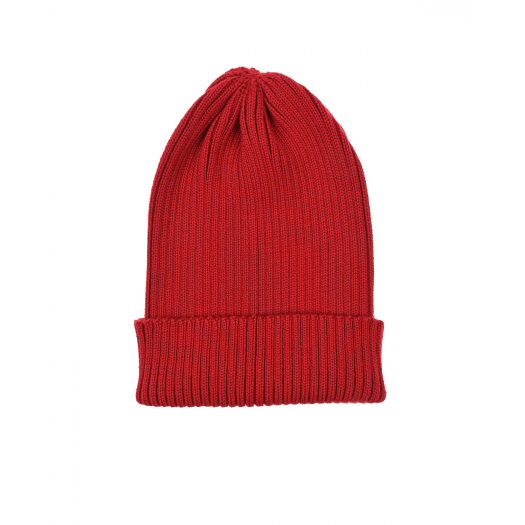 Красная шапка с отворотом Jan&Sofie | Фото 1