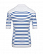 Белая футболка в синюю полоску Pietro Brunelli | Фото 6