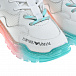 Белые кроссовки с радужной подошвой Emporio Armani | Фото 6