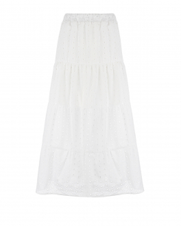 Белая юбка с шитьем Dan Maralex Белый, арт. 304420110 | Фото 1