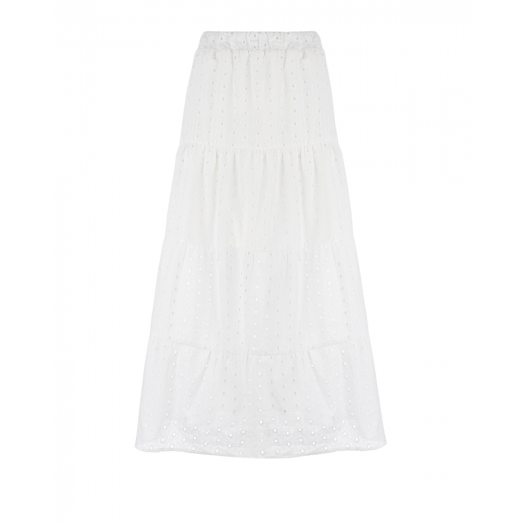 Белая юбка с шитьем Dan Maralex | Фото 1
