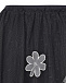 Черная юбка с цветочным декором  | Фото 6