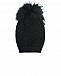 Черная шапка со стразами Joli Bebe | Фото 2