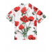 Рубашка с принтом &quot;маки&quot; Dolce&Gabbana | Фото 1