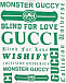 Футболка с принтом &quot;Blind for love&quot; GUCCI | Фото 3