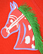Красный свитшот с принтом &quot;лошади&quot; Stella McCartney | Фото 3