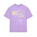Фиолетовая футболка с лого MSGM | Фото 1