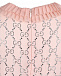 Розовое платье с логотипом из страз GUCCI | Фото 5