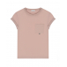 Розовая футболка с накладным карманом Brunello Cucinelli | Фото 1