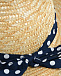 Соломенная шляпа с синей лентой в горошек MaxiMo | Фото 3