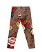 Бархатные брюки с цветочным принтом Dolce&Gabbana | Фото 3