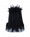Черное платье с отделкой перьями  | Фото 2
