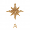 Новогодний декор Звезда, золото, 30,5 см