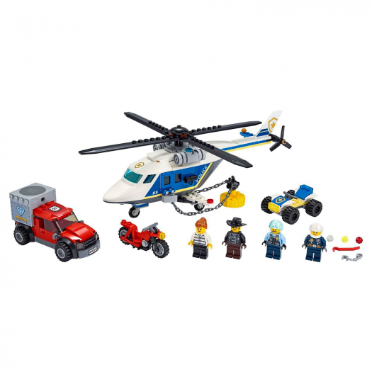 Конструктор City &quot;Погоня на полицейском вертолете&quot; Lego | Фото 1