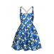 Короткое платье с принтом &quot;синие цветы&quot; Philosophy Di Lorenzo Serafini | Фото 1