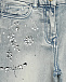 Джинсы широкие с узорами из страз, серые Monnalisa | Фото 4
