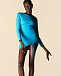 Голубое платье с драпировкой Self Portrait | Фото 6