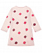 Розовое платье с принтом &quot;птицы&quot; Sanetta Kidswear | Фото 2