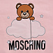 Розовое одеяло с принтом &quot;медвежонок&quot; Moschino | Фото 5