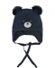 Темно-синяя шапка с декором &quot;Мишка&quot; Chobi | Фото 1