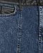 Джинсовые брюки со вставками из эко-кожи  | Фото 4