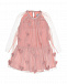 Розовое платье с декором &quot;сердца&quot; Stella McCartney | Фото 4