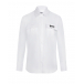 Белая рубашка с накладными карманами MSGM | Фото 1