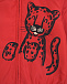 Красная ветровка с принтом &quot;леопард&quot; Dolce&Gabbana | Фото 3